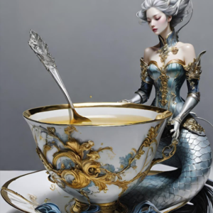 mermaid and cup